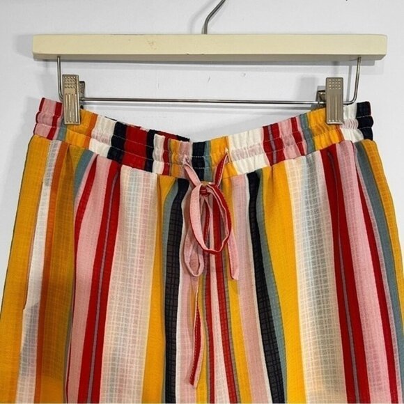 Cloth Brand Striped Cropped Wide Leg Pants Medium - Picture 5 of 7